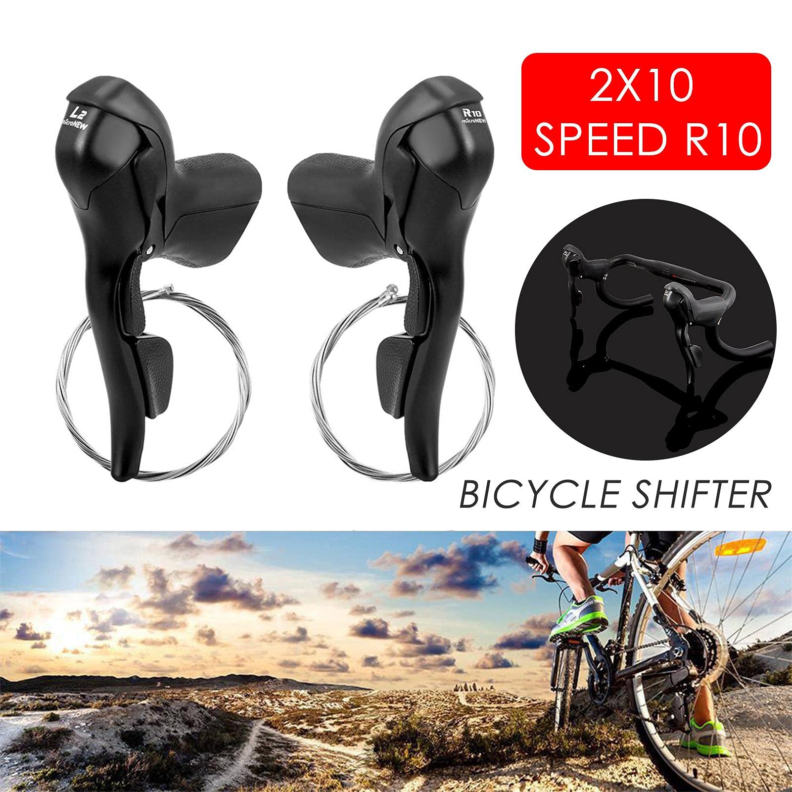 ロードバイク(2✖️7) Amazon.co.jp: バイク シフター - 2 * 7 8 9 10 11 スピード ロード